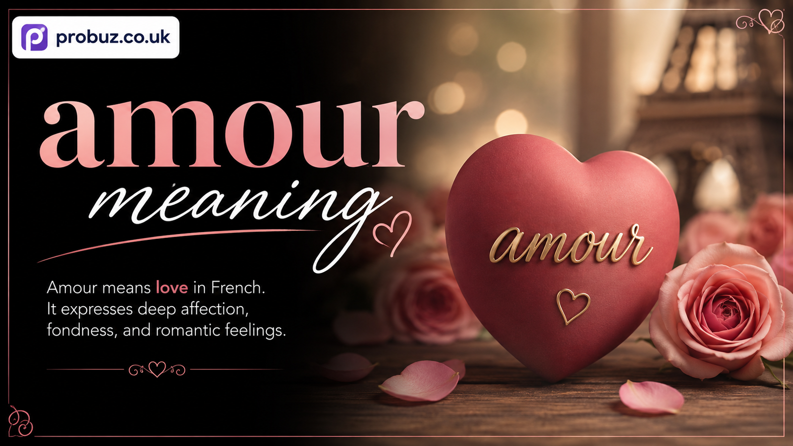 Amour Meaning: What the French Word Really Means in English